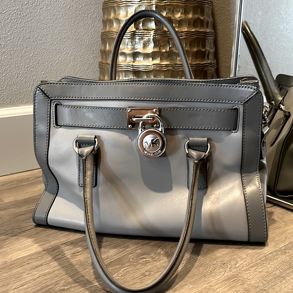 Gently used Gray Michael Kors Satchel! - Picture 1 of 9